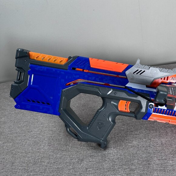 NERF N-Strike Elite Crossbolt Blaster Orange Blue NO 12 DART AMMO CLIP - Picture 2 of 15